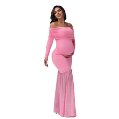 Plus Size Elegant Bodycon Maternity Dress