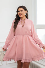 Plus Size Elegant Flared Maxi Dress