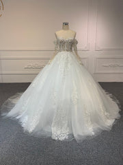 Plus Size Elegance Strapless Lace Wedding Dress