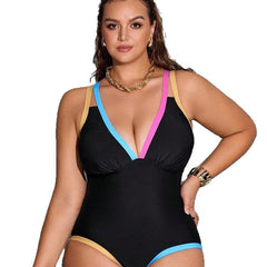 Plus Size Black One-Piece Swimsuit