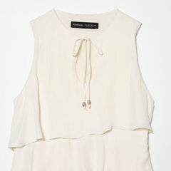Plus Size Layered Decorative Short Dress