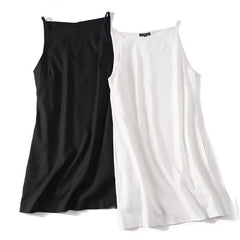 Plus Size Linen Square Neck Sleeveless Midi Dress