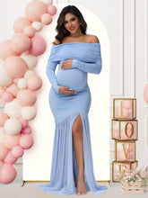 Plus Size Elegant Bodycon Maternity Dress
