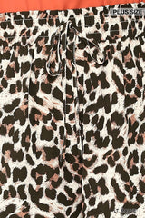 Plus Size Leopard Printed Shorts