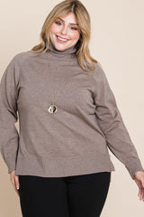 Plus Size Buttery Soft Turtleneck Sweater
