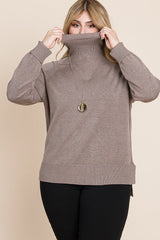 Plus Size Buttery Soft Turtleneck Sweater