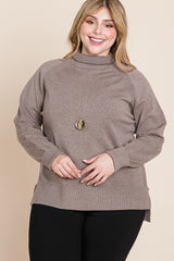 Plus Size Buttery Soft Turtleneck Sweater