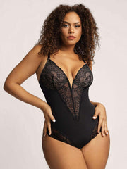 Plus Size Lace Shapewear Bodysuit