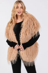 Plus Size Faux Fur Shawl