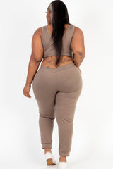 Plus Size French Terry Loungewear Set