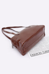 Plus Size Faux Leather Sport Bag