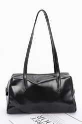 Plus Size Faux Leather Sport Bag