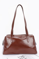 Plus Size Faux Leather Sport Bag