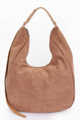 Plus Size Faux Suede Bindle Bag