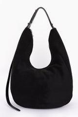 Plus Size Faux Suede Bindle Bag
