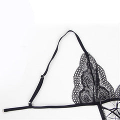 Plus Size Lace One-Piece Erotic Lingerie Set