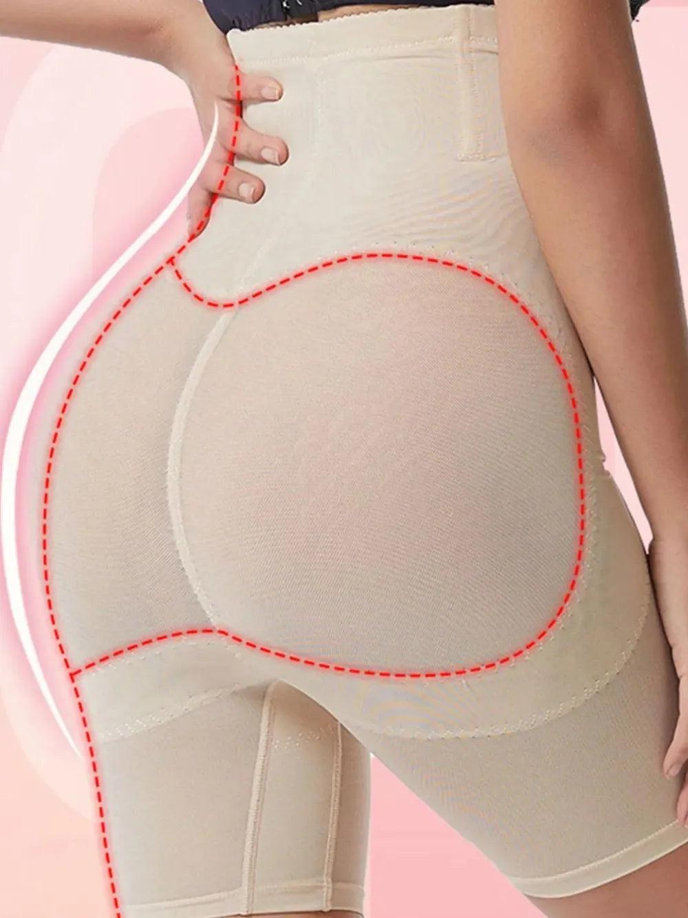 Plus Size High Waist Shaping Shorts