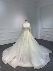 Plus Size Lace A-Line Wedding Dress