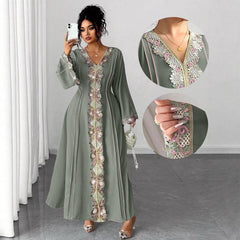 Plus Size Elegant Vintage Lace Maxi Dress