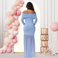 Plus Size Elegant Bodycon Maternity Dress