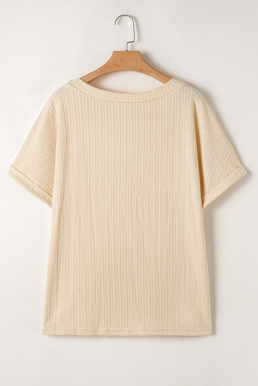 Plus Size Lace Crochet Cable Knit Top