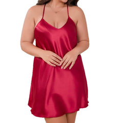 Plus Size Lace Short Nightdress
