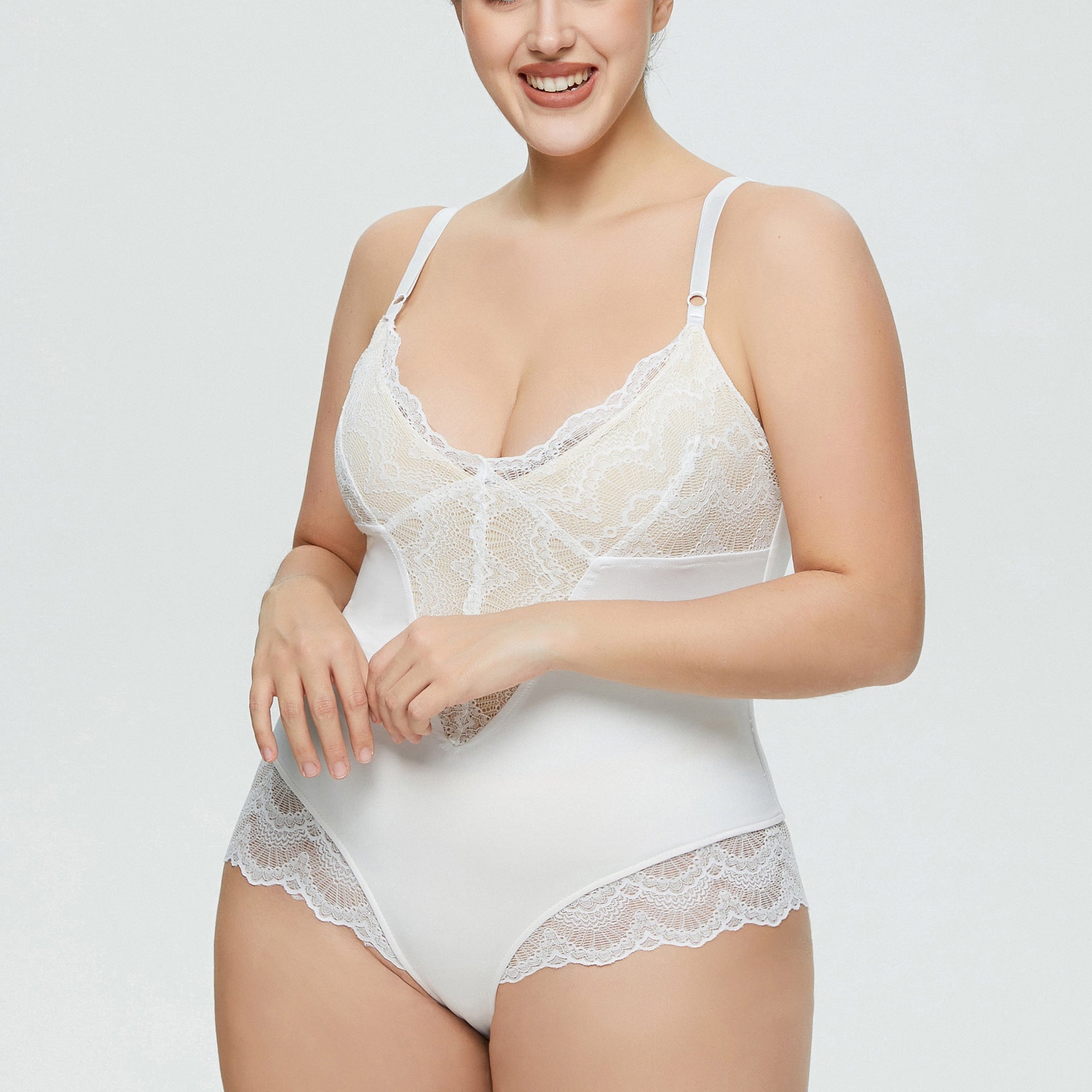 Plus Size Lace Jumpsuit Romper