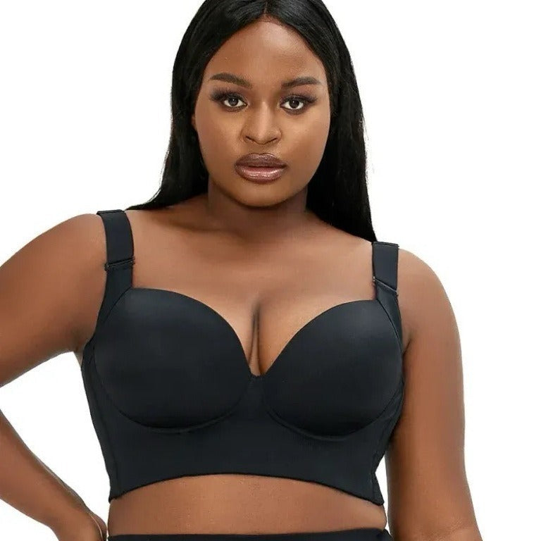 Plus Size Glossy Underwire Bra