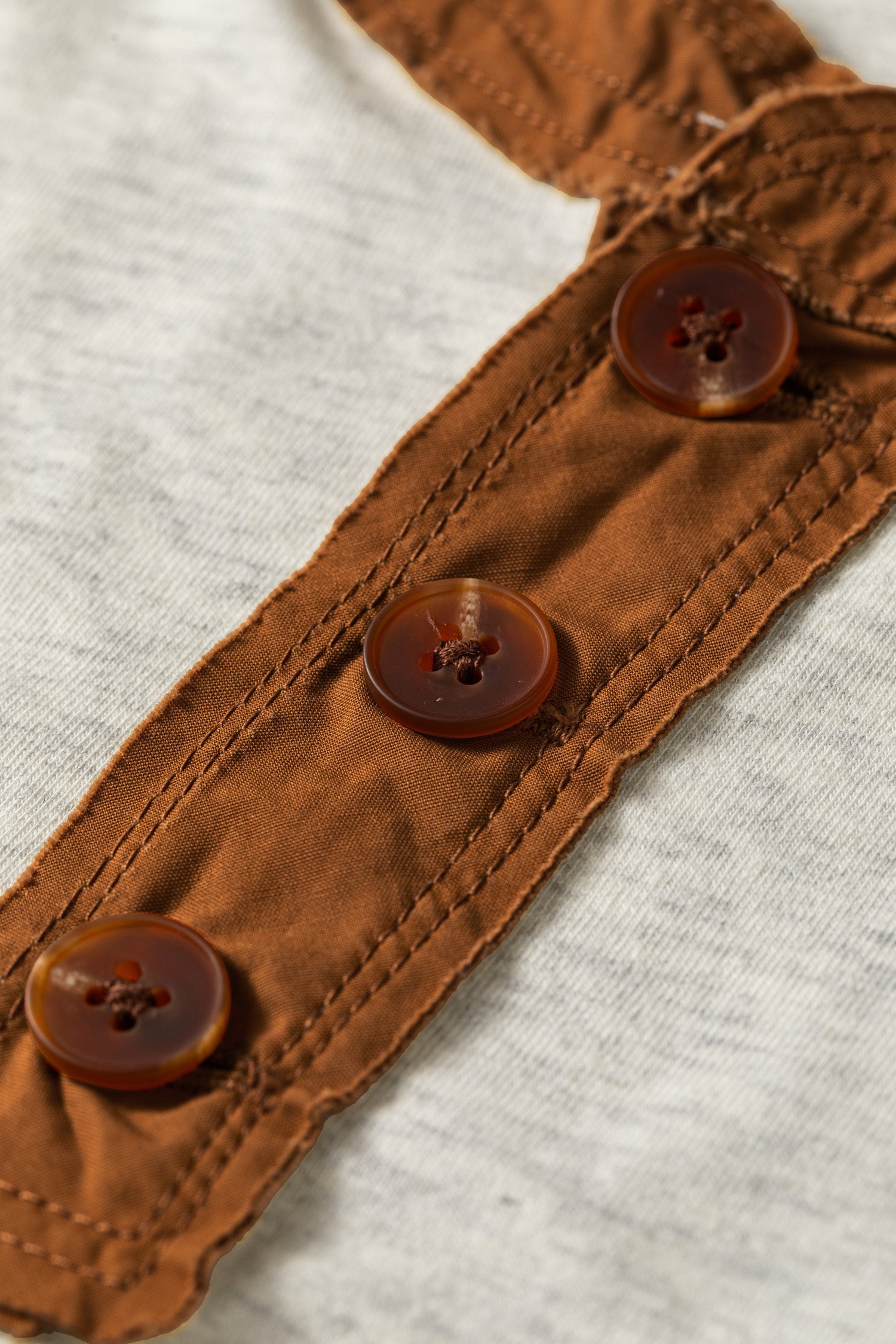 Plus Size Distressed Color Block Henley Tee