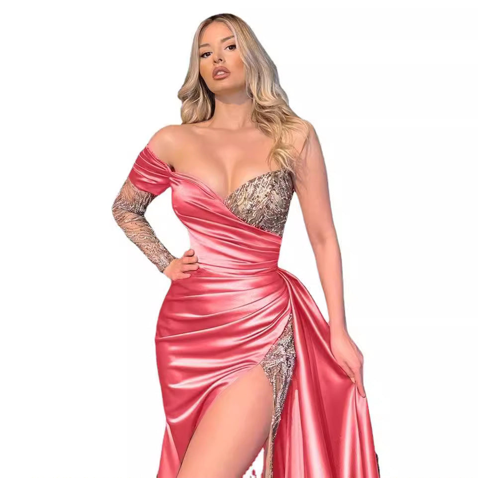 Plus Size Elegant Lace Maxi Dress