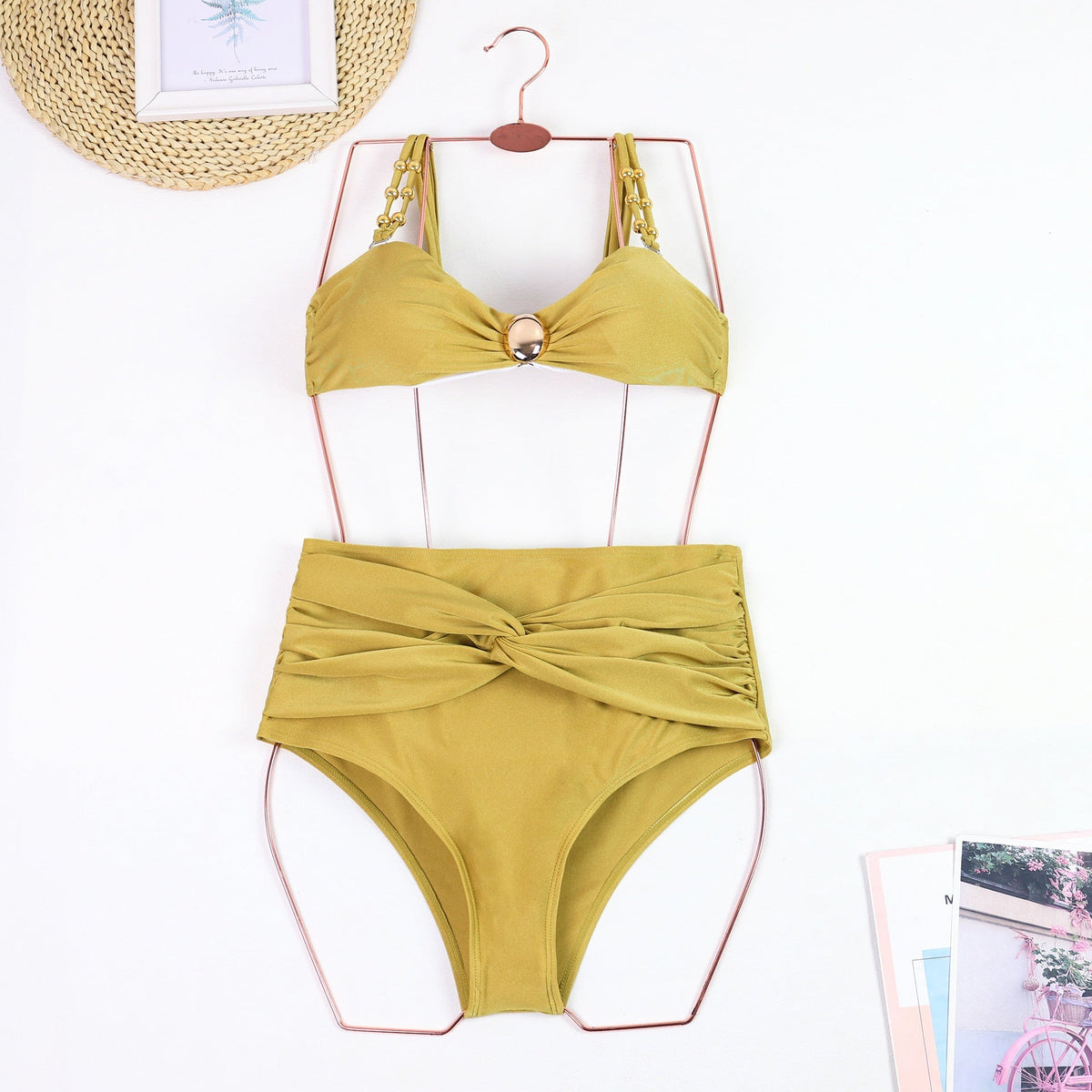 Plus Size Bikini Wrap Skirt Set