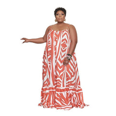 Plus Size Halter Beach Dress L-5XL