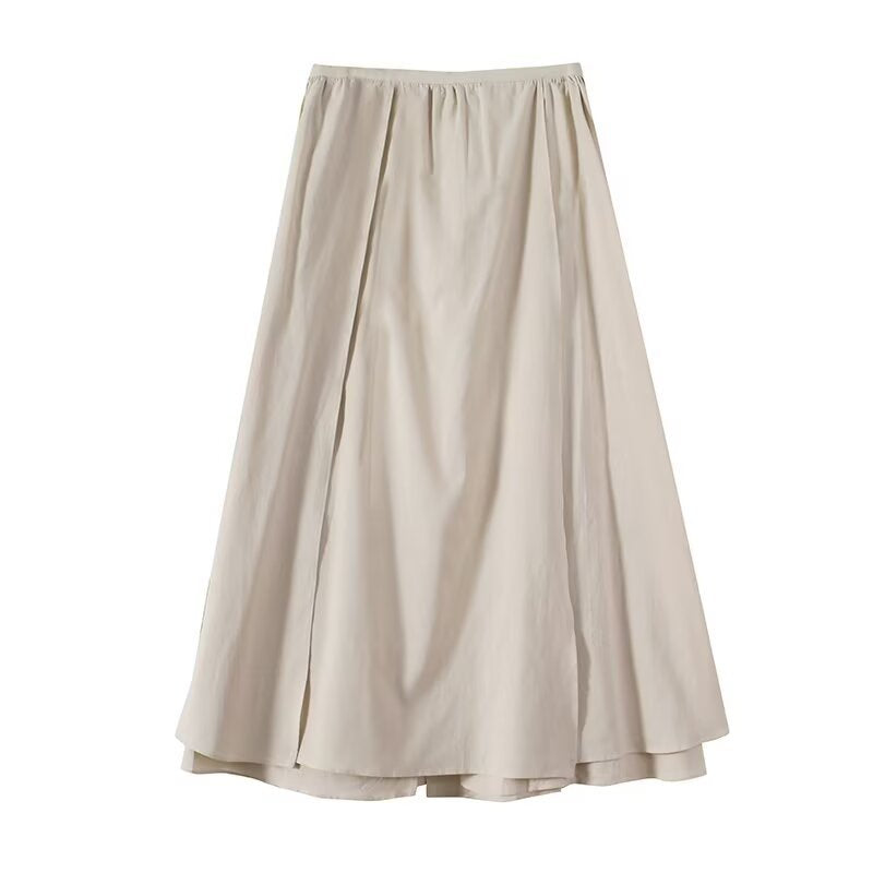 Plus Size Elegant Midi Skirt