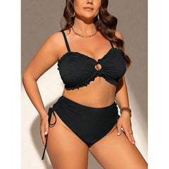 Plus Size Backless One-Piece Swimsuit