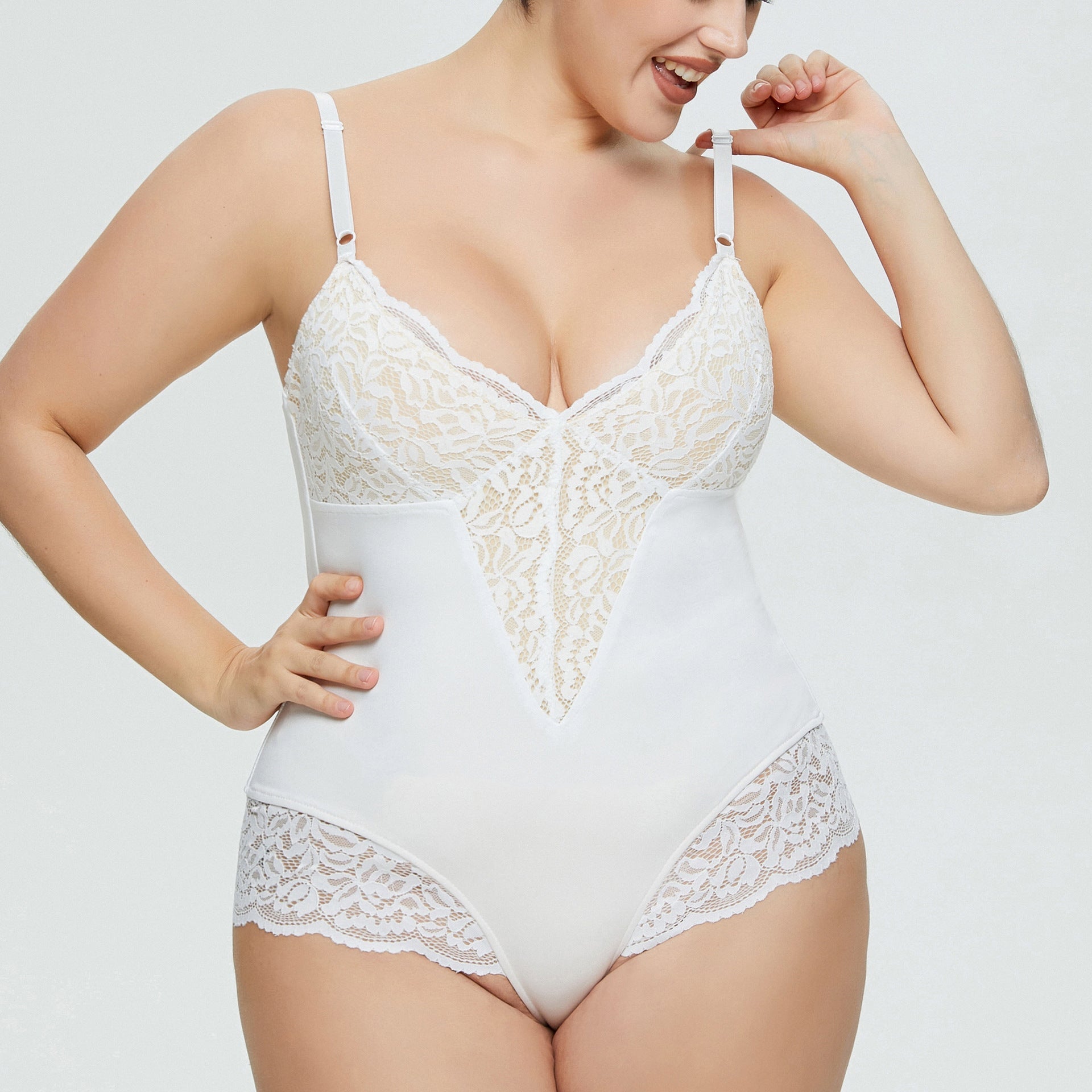 Plus Size Lace Jumpsuit Romper