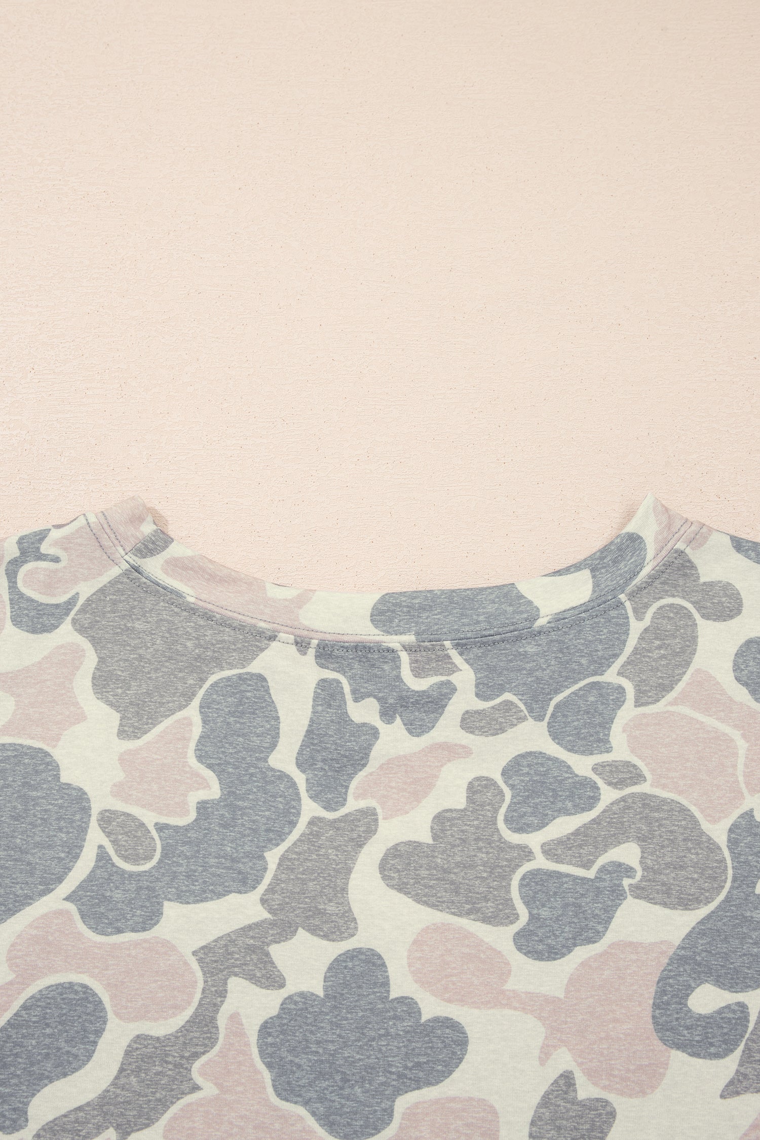 Plus Size Camouflage Print 2pcs Outfit Set