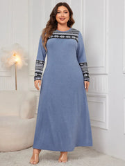 Plus Size Long Sleeve Dress
