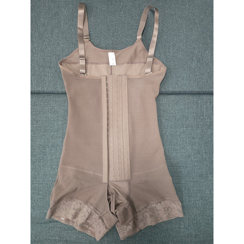 Plus Size 4-Breasted Mesh One-Piece Shapewear