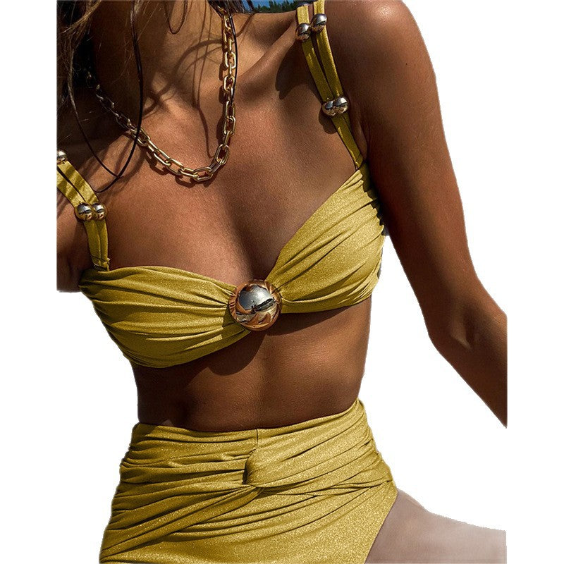 Plus Size Bikini Wrap Skirt Set