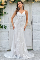 Plus Size Lace A-Line Wedding Dress