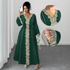 Plus Size Elegant Vintage Lace Maxi Dress