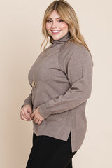 Plus Size Buttery Soft Turtleneck Sweater
