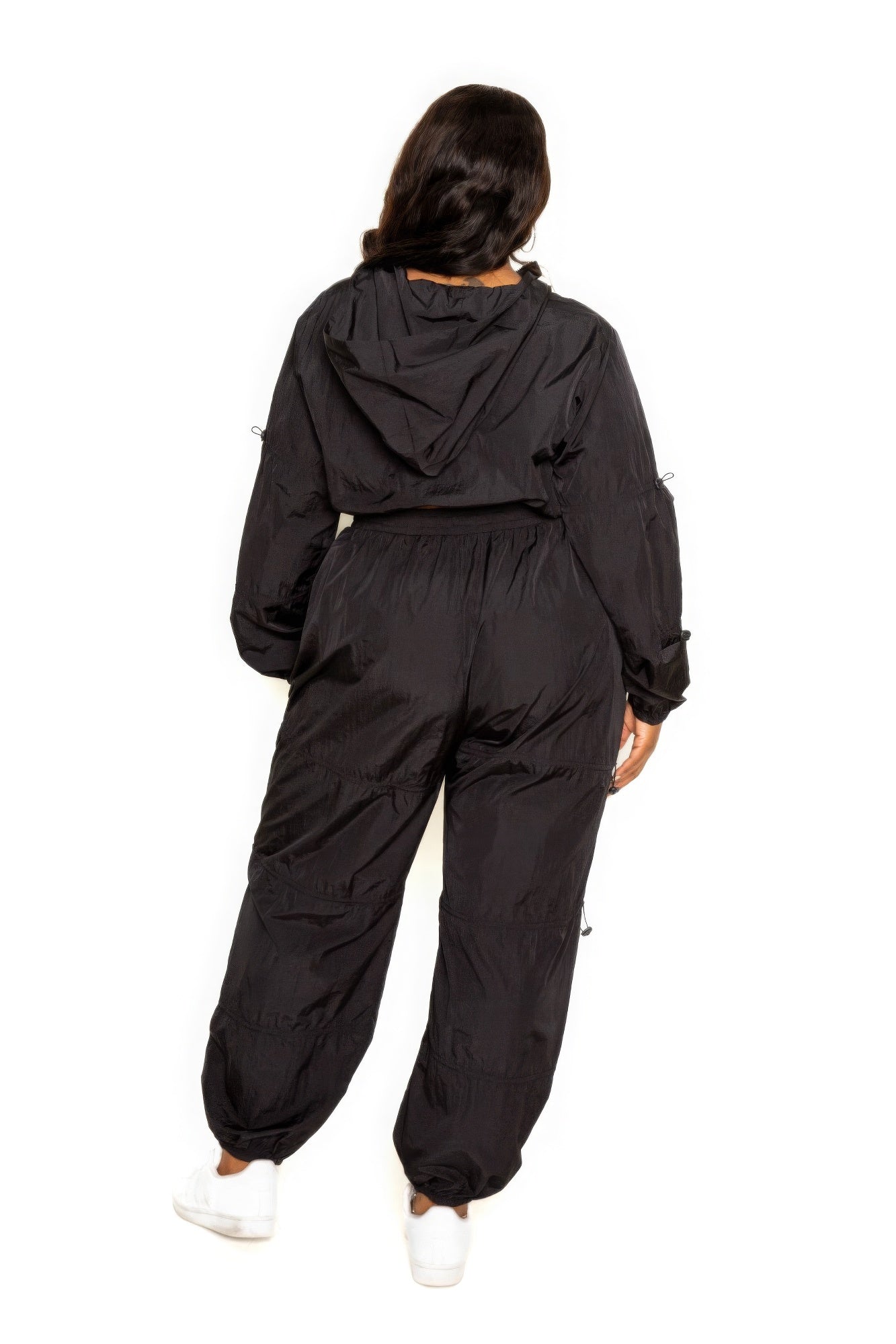 Plus Size Active Zip Up Set