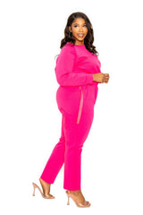 Plus Size Grommet Detail Lounge Sets