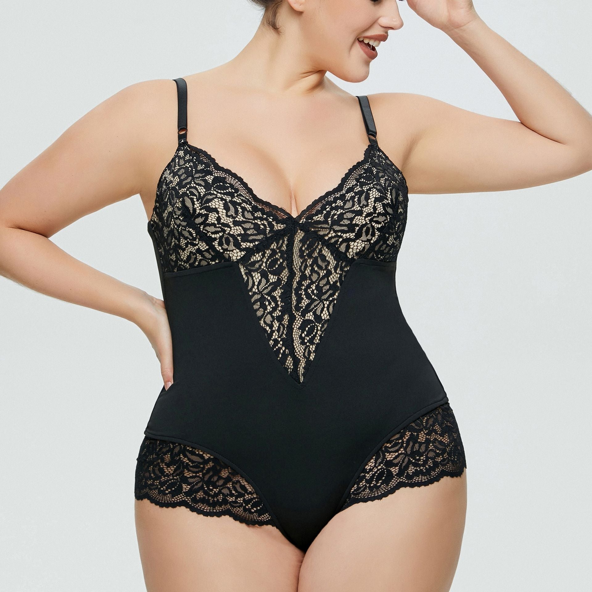Plus Size Lace Jumpsuit Romper