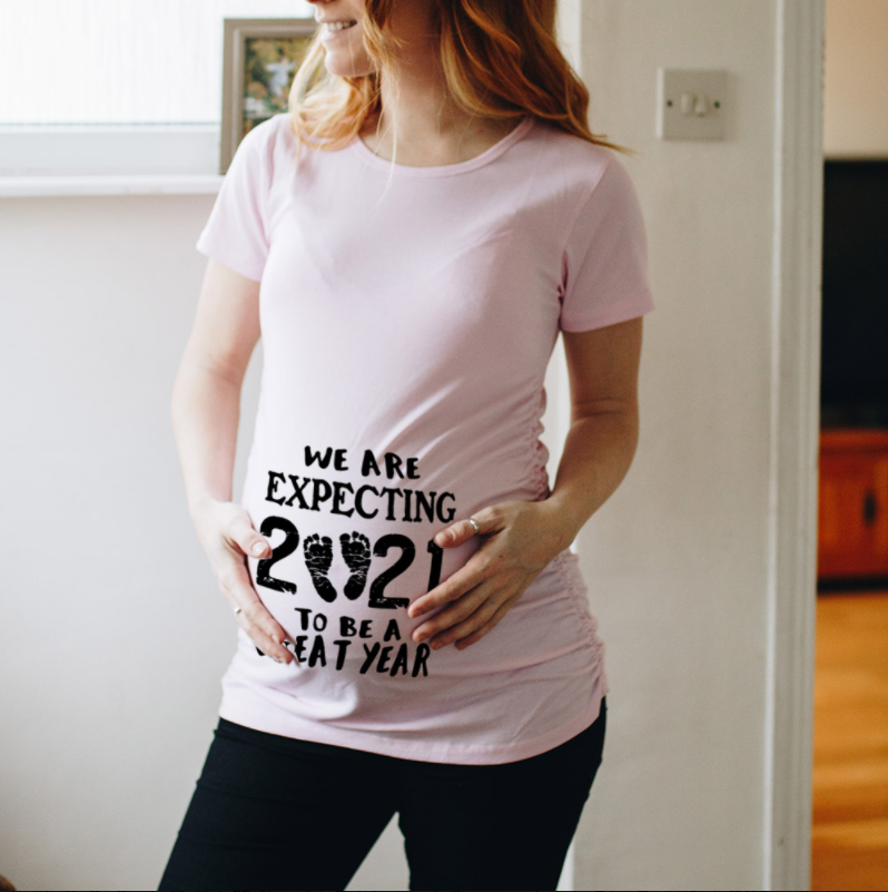 Plus Size Baby Loading Maternity T Shirt