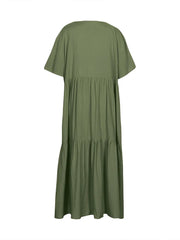 Plus Size Casual V-Neck A-Line Dress