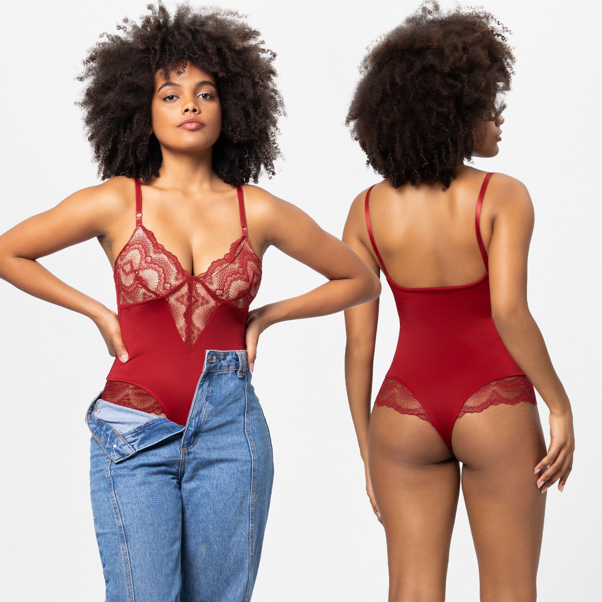 Plus Size Lace Jumpsuit Romper
