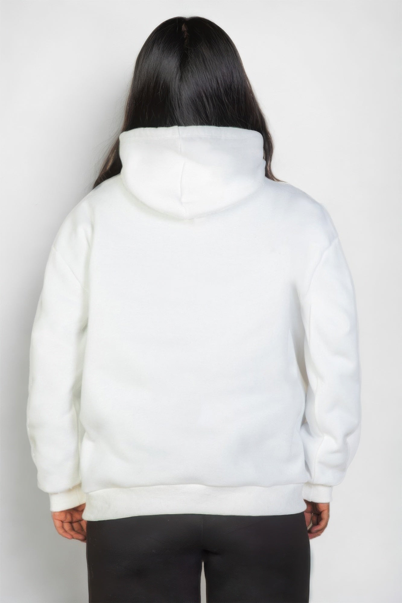 Plus Size Graphic Kangaroo Pocket Hoodie