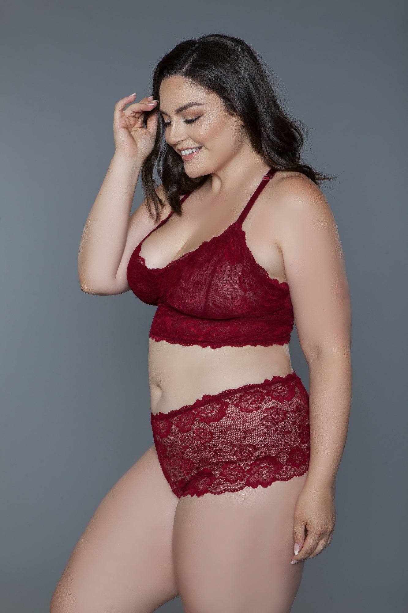 Plus Size Cindy Lace Cami Set